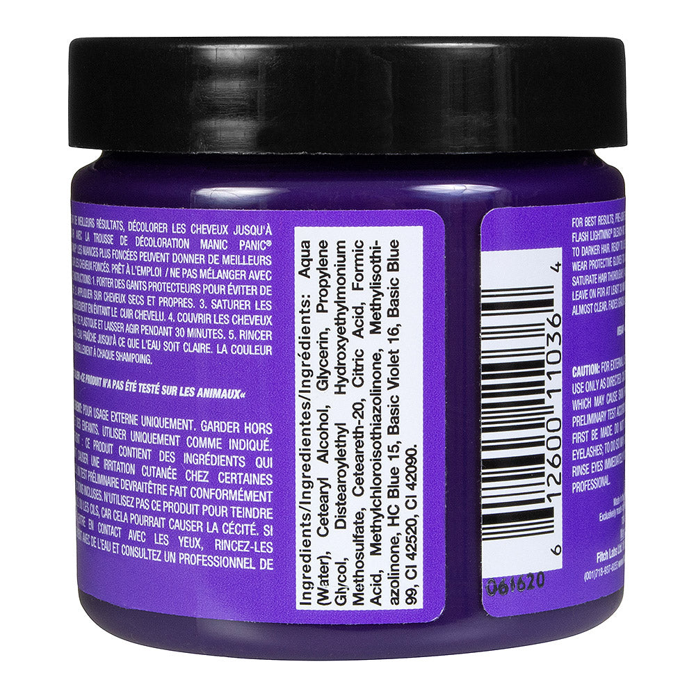 Manic Panic Electric Amethyst Semi-Permanent Hair Dye - Vibrant Purple Violet Vegan