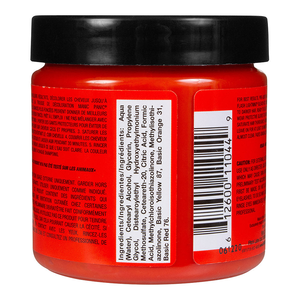 Manic Panic Psychedelic Sunset Semi-Permanent Hair Dye - Vibrant Orange Vegan