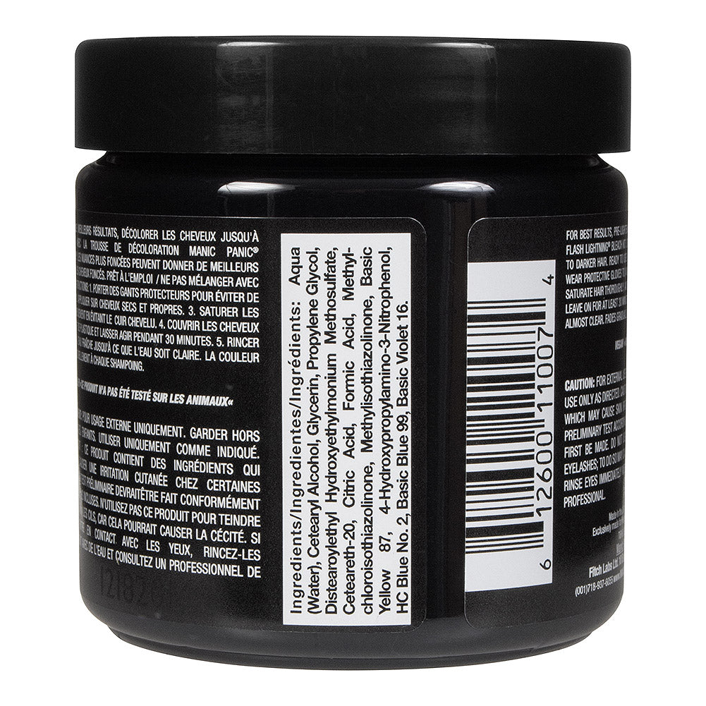 Manic Panic Raven Semi-Permanent Hair Dye - Deep Black Intense Colour Vegan