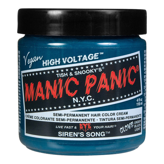 Manic Panic Siren Song Semi-Permanent Hair Dye - Vibrant Teal Blue Green Vegan