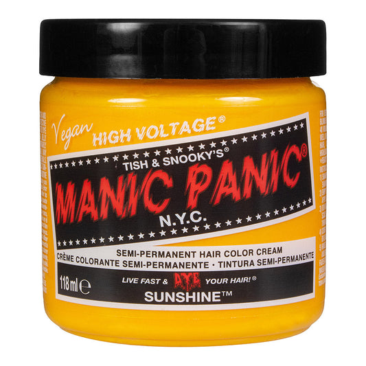 Manic Panic Sunshine Semi-Permanent Hair Dye - Bright Warm Yellow Vegan