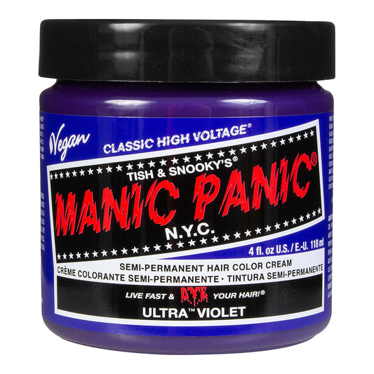 Manic Panic Ultra Violet Blue Semi-Permanent Hair Dye - Deep Blue Purple Vegan