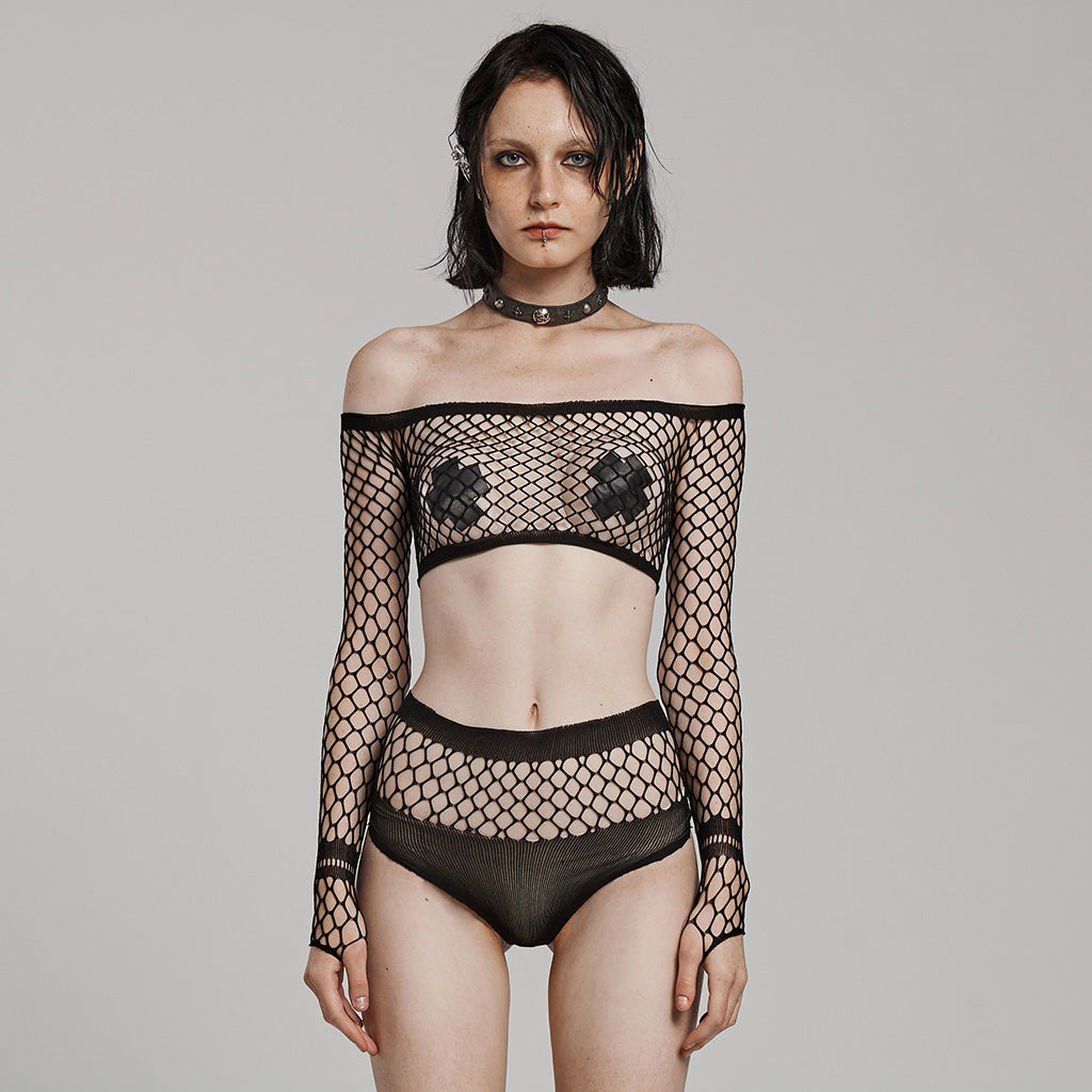 Punk Rave Nikita Fishnet Co-ord Set