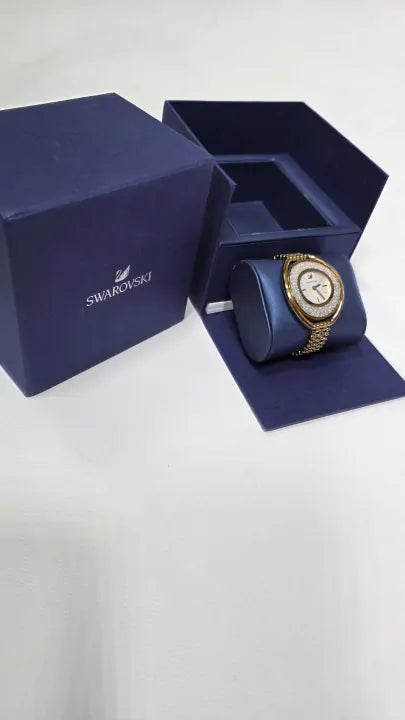 Rose Gold Crystalline Aura Watch - Gold Size: -