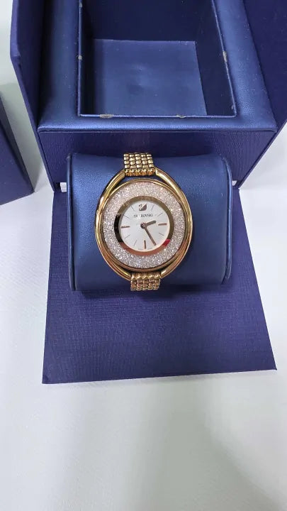 Rose Gold Crystalline Aura Watch - Gold Size: -