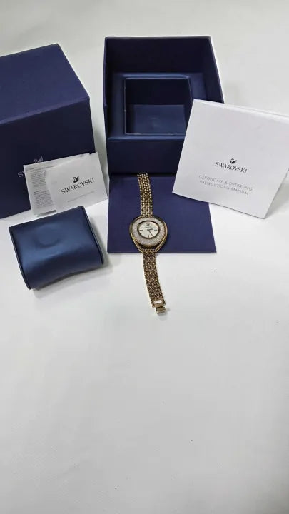 Rose Gold Crystalline Aura Watch - Gold Size: -