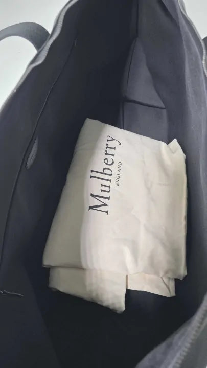 Mulberry Heritage Medium Clipper Green Leopard Printed Scotchgrain Size: Large