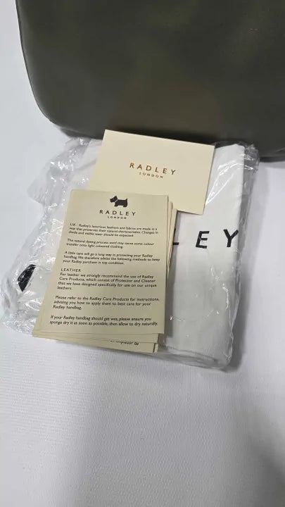 Radley Dark Olive Dukes Place Medium Zip Top Crossbody Bag Size: Medium