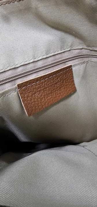 Born In Pelle Brown Women's Italian Leather Top Handle Outdoor Backpack Size: