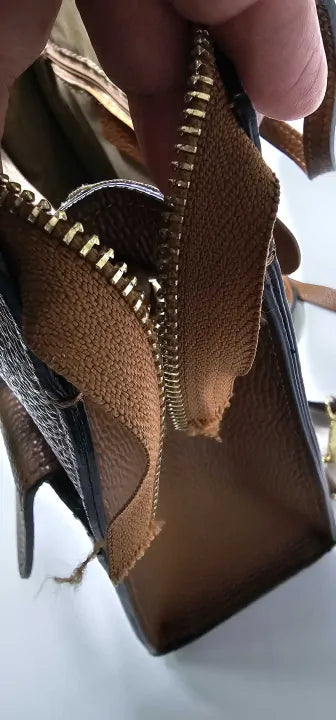 Born In Pelle Brown Women's Italian Leather Top Handle Outdoor Backpack Size: