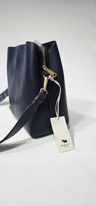 Navy Dukes Place Medium Compartment Crossbody Bag Size: