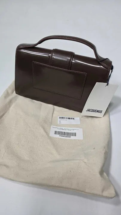 Jacquemus - Midnight Brown Jacquemus Le Grand Bambino Bag Size: Medium