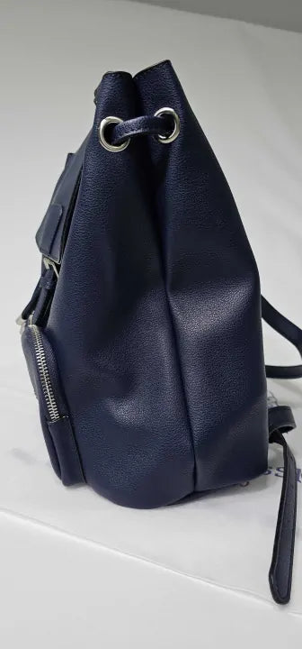 Navy Retro Backpack Size: Medium