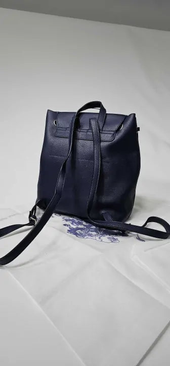 Navy Retro Backpack Size: Medium