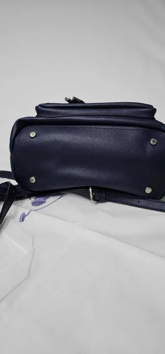 Navy Retro Backpack Size: Medium