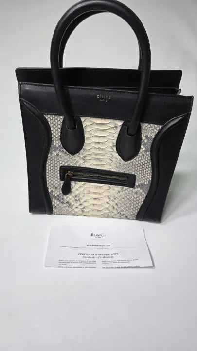 Pre-loved Celine - Black Mini Luggage Handbag  Size: Large