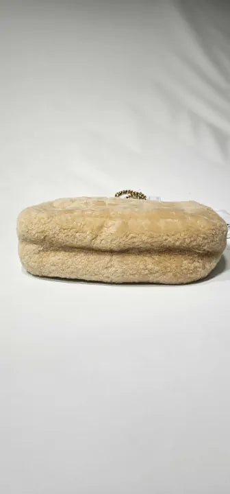 Coach - Cream Jumbo Pillow Madison Shoulder Bag - Brown Size: Medium