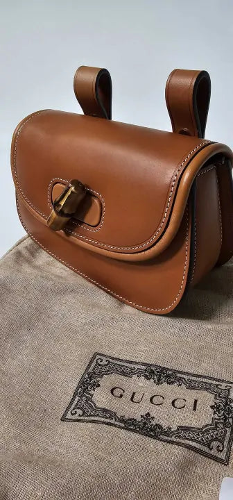 Gucci - Gucci Brown Bamboo 1947 Small Belt Bag - Brown Size: Small