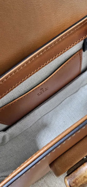 Gucci - Gucci Brown Bamboo 1947 Small Belt Bag - Brown Size: Small