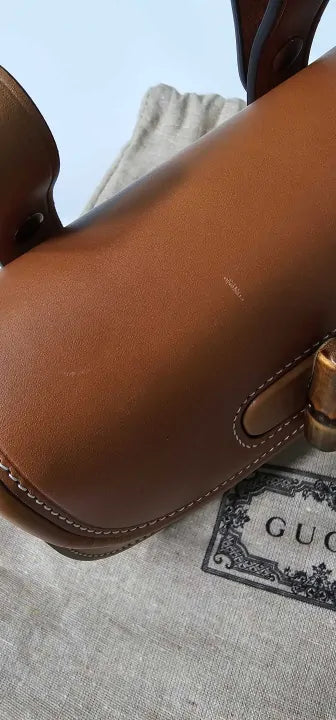 Gucci - Gucci Brown Bamboo 1947 Small Belt Bag - Brown Size: Small