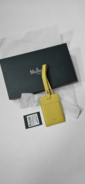 Mulberry - Meadow Green Padlock Luggage Tag - Green Size: One Size