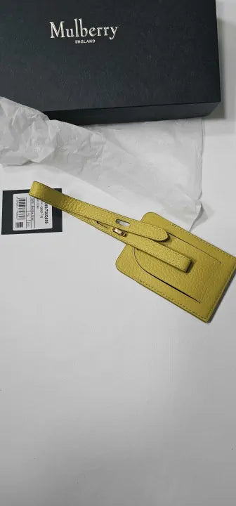 Mulberry - Meadow Green Padlock Luggage Tag - Green Size: One Size
