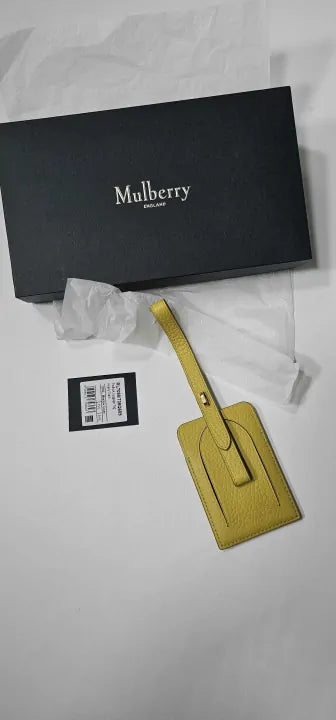 Mulberry - Meadow Green Padlock Luggage Tag - Green Size: One Size