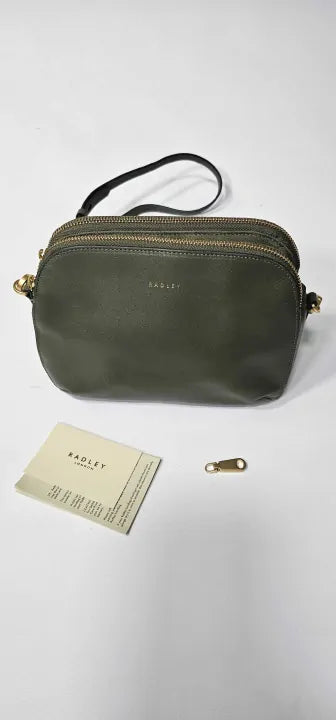 Dark Olive Dukes Place Medium Zip Top Crossbody Bag Size: Small