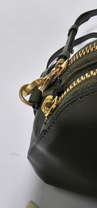 Dark Olive Dukes Place Medium Zip Top Crossbody Bag Size: Small