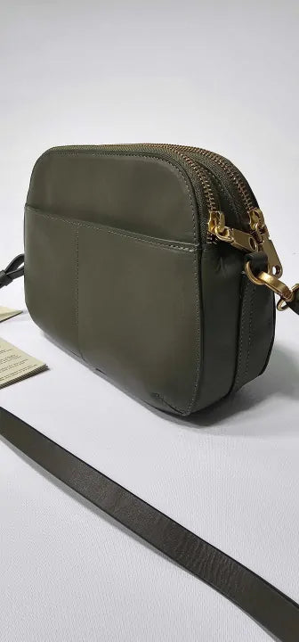 Dark Olive Dukes Place Medium Zip Top Crossbody Bag Size: Small