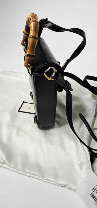 Gucci - Women's Black Gucci Bamboo Mini Bag - Black Size: Small
