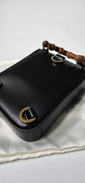 Gucci - Women's Black Gucci Bamboo Mini Bag - Black Size: Small