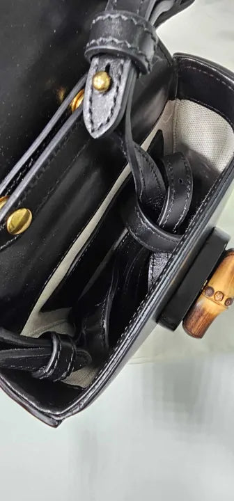Gucci - Women's Black Gucci Bamboo Mini Bag - Black Size: Small