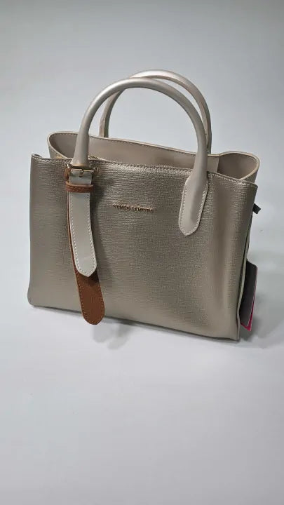 Vince Camuto Gold Rome Handbag Size: Medium