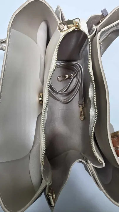 Vince Camuto Gold Rome Handbag Size: Medium