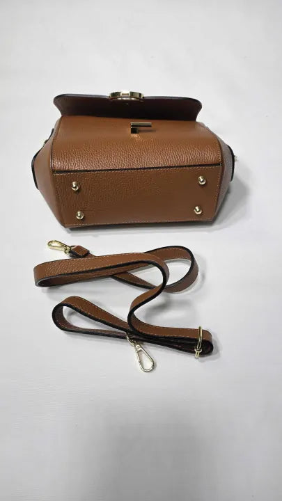 Luisa Vannini - Brown Leather Handbag - Brown Size: Medium