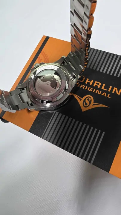 Stuhrling - Men's Swiss Automatic Diver Watch - Silver Size: -