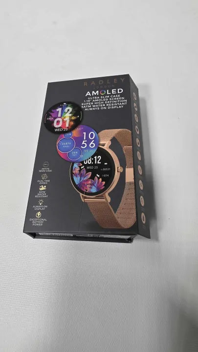 Radley - Radley Series 28 Amoled Rose Gold Mesh Watch - Pink Size: -