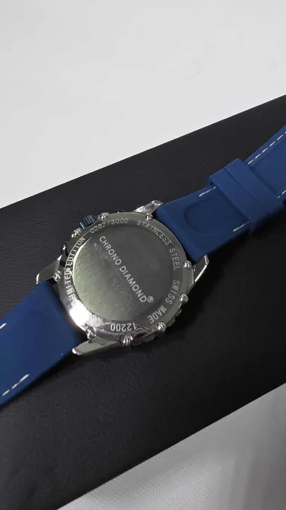Chrono Diamond 12200F Neelos Steel Blue Size: -