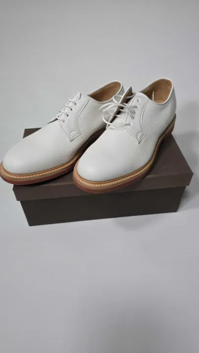Church's White Leather Fulbeck Lace Up Derby Size: Uk 9.5