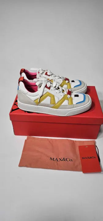 Max&co.-4764022703 Max Beige-36-beige-white Max Trainer-beige Size: 36