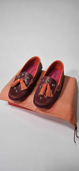 Max&co.-4524032703 Avenue Shocking Pink-38-pink-red Tassle Avenue Shoe-pink Size: 38