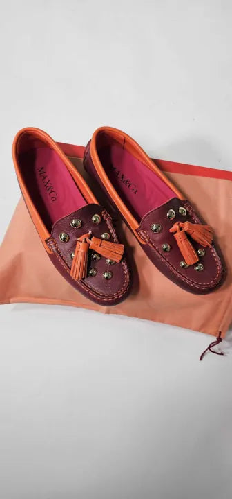 Max&co.-4524032703 Avenue Shocking Pink-38-pink-red Tassle Avenue Shoe-pink Size: 38