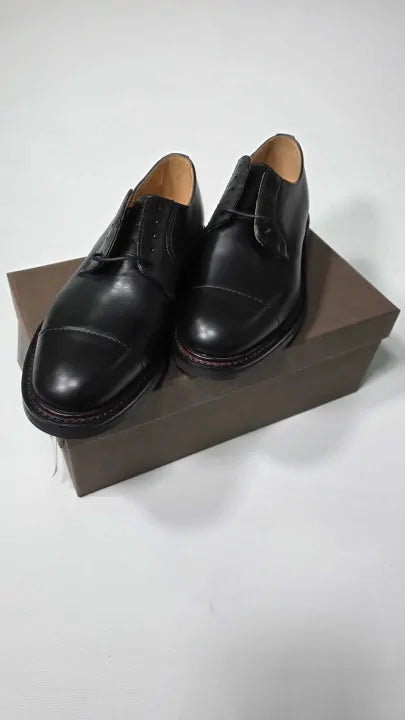 Church's - Black Leather Wellington Derby - Black Size: Uk 7