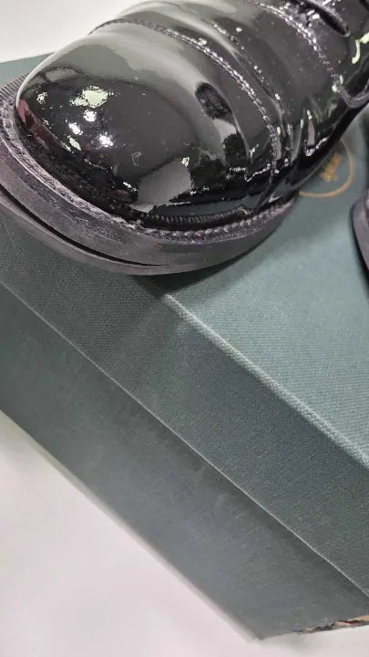 Church's - Black Consul Patent Flat Shoes - Black Size: Uk 6