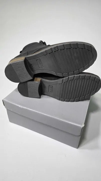 Bench - Black Leather Withy Ankle Boots - Black Size: Uk 8