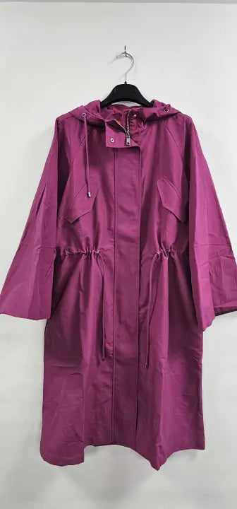 Max&co. - Pink Dicitura Cotton Blend Coat Size: Uk14