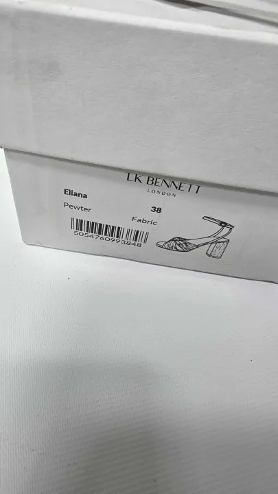 L K Bennett - Silver Eliana Heeled Sandals - Multi Size: Uk 5