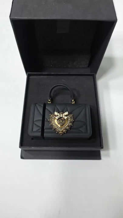 Dolce & Gabbana - Black Devotion Heart Airpod Case - Black Size: -