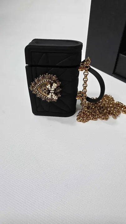 Dolce & Gabbana - Black Devotion Heart Airpod Case - Black Size: -